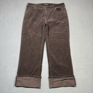 Polo Jeans Company Ralph Lauren Corduroy Pants Womens 14 (34x25) Crop Capri